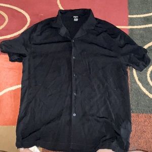 Forever 21 Mens black button down shirt